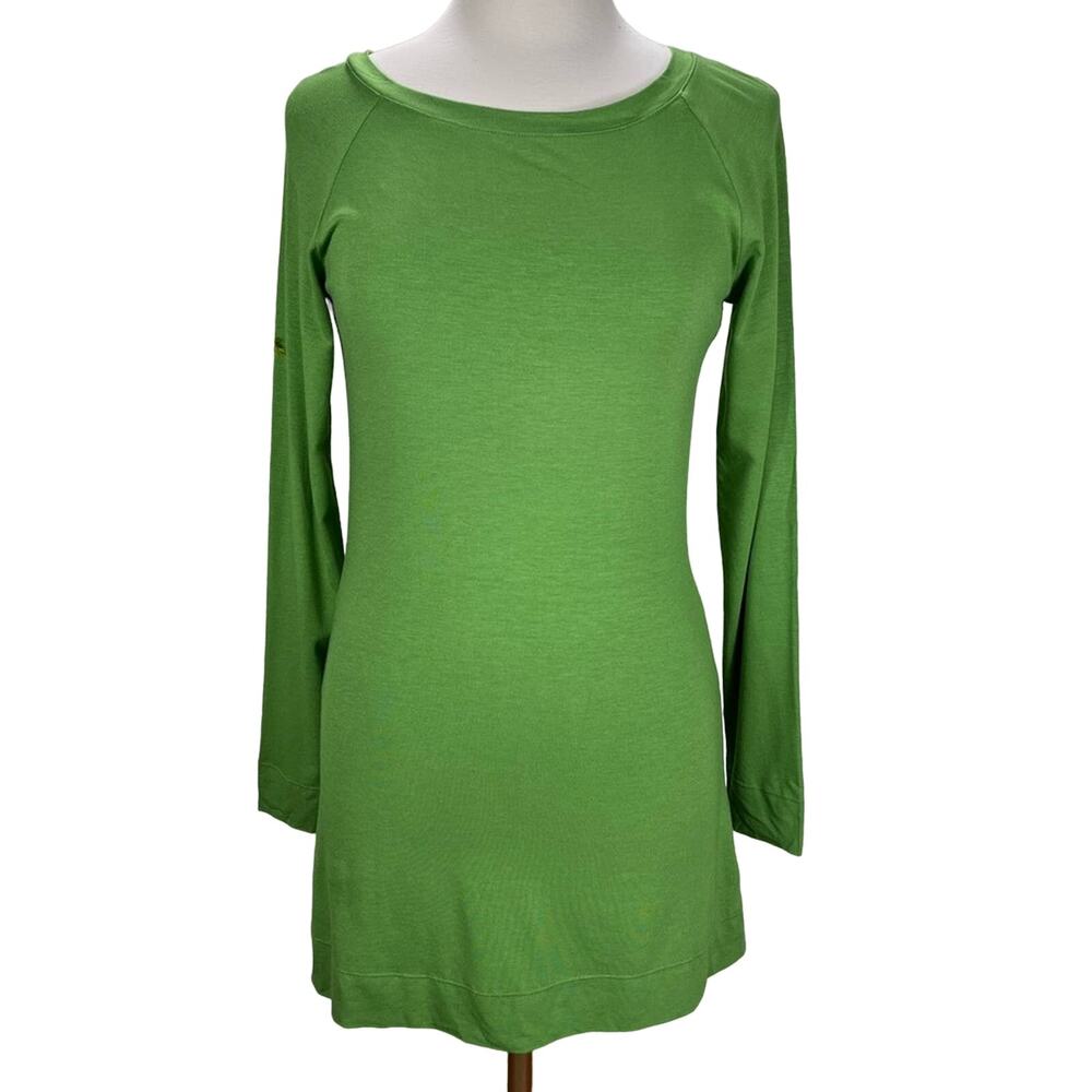 INC INTERNATIONAL CONCEPTS | Green Long Sleeve Boat Neck Tunic Top | Women's M